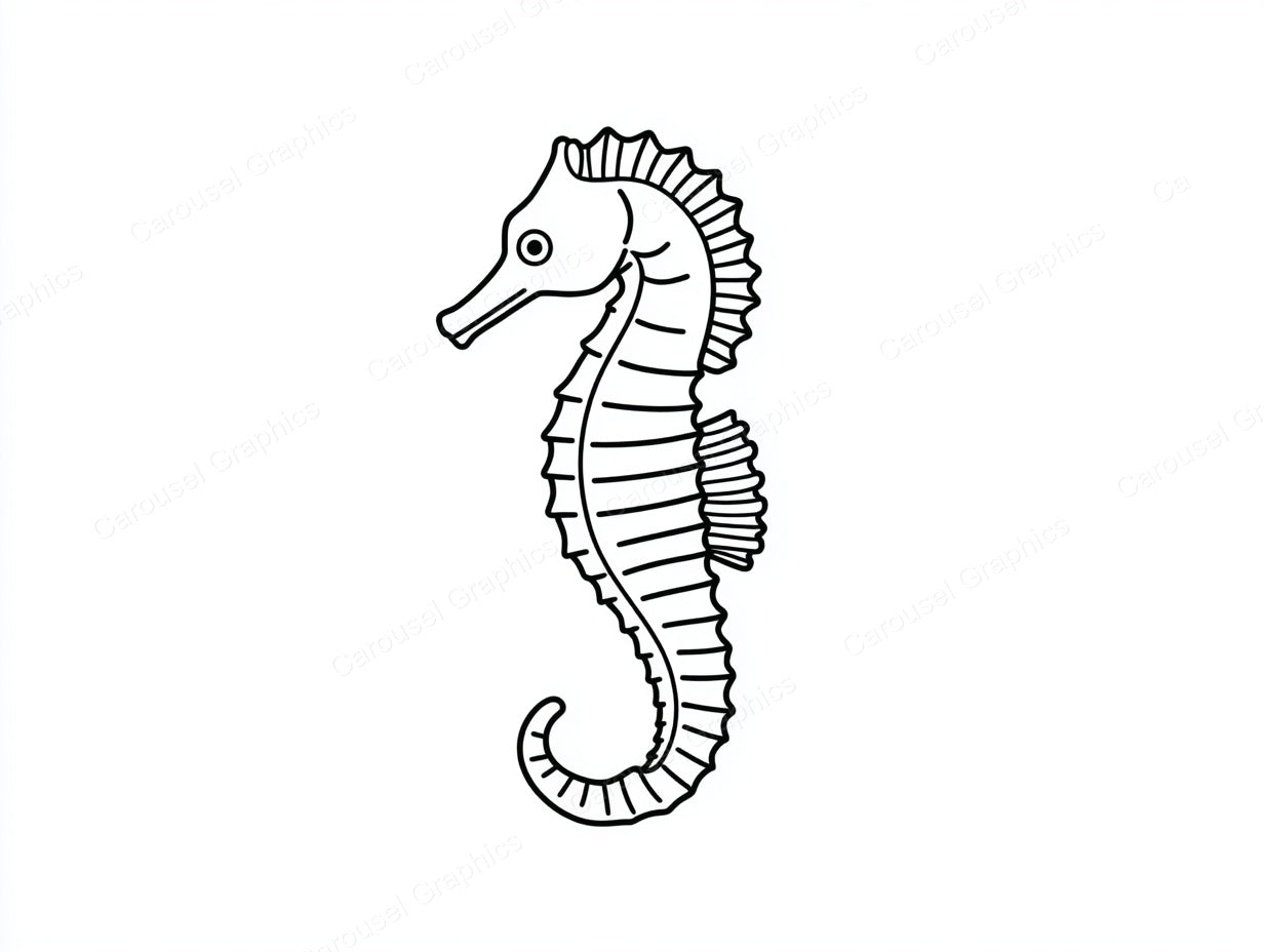 Seahorse Vector Graphic preview