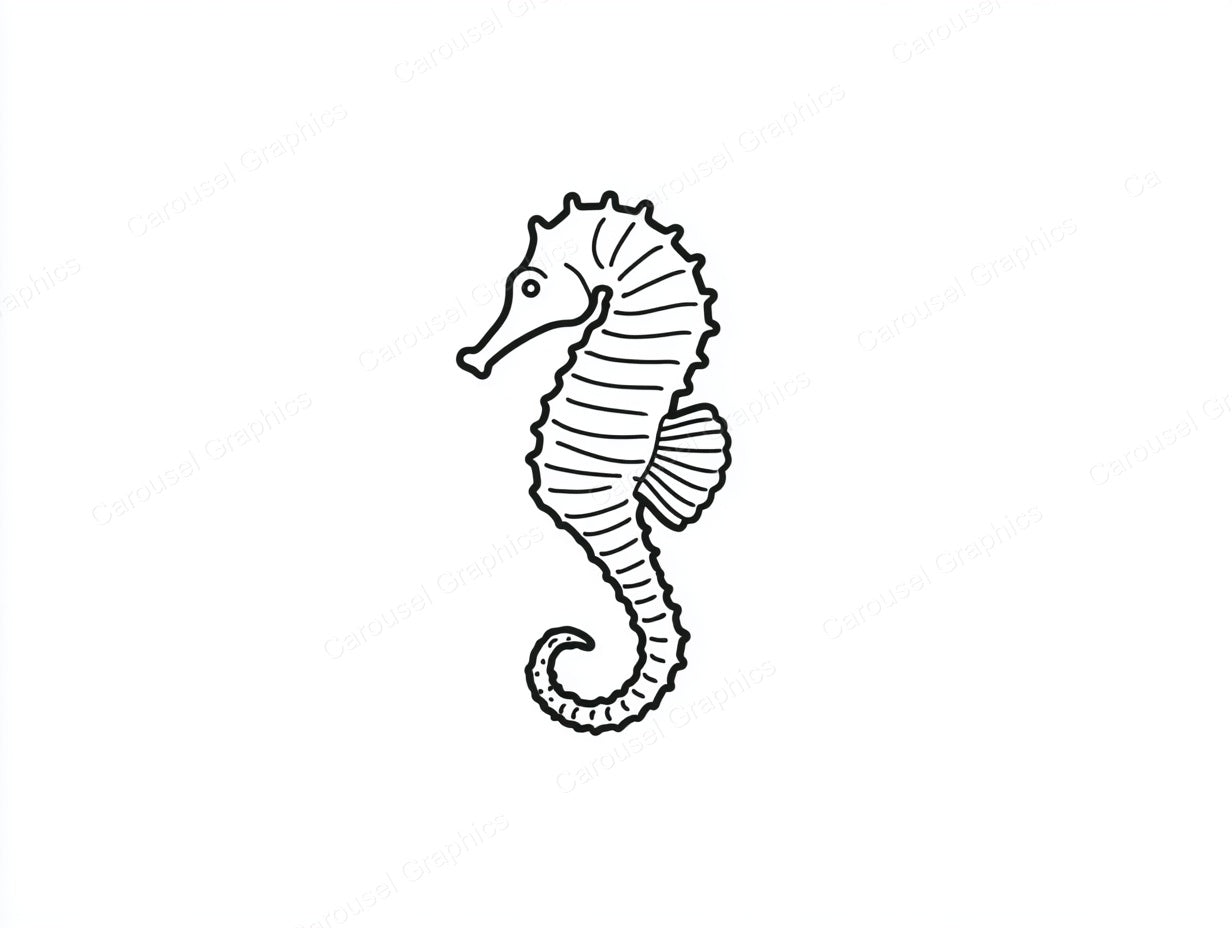 Seahorse Vector Graphic preview