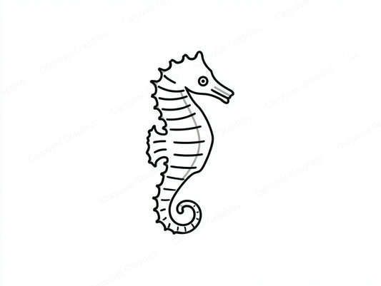 Seahorse Vector Graphic preview