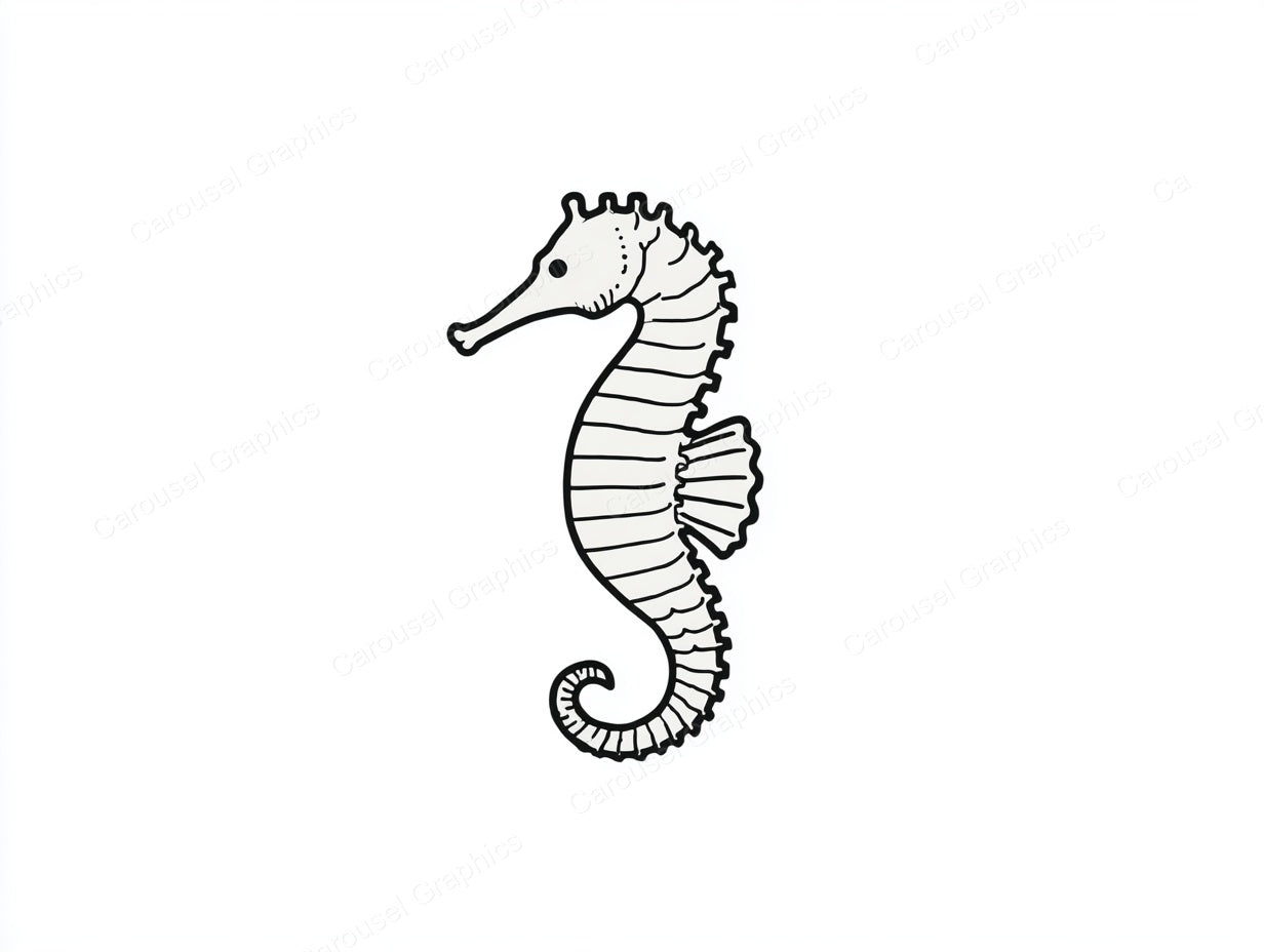 Seahorse Vector Graphic preview