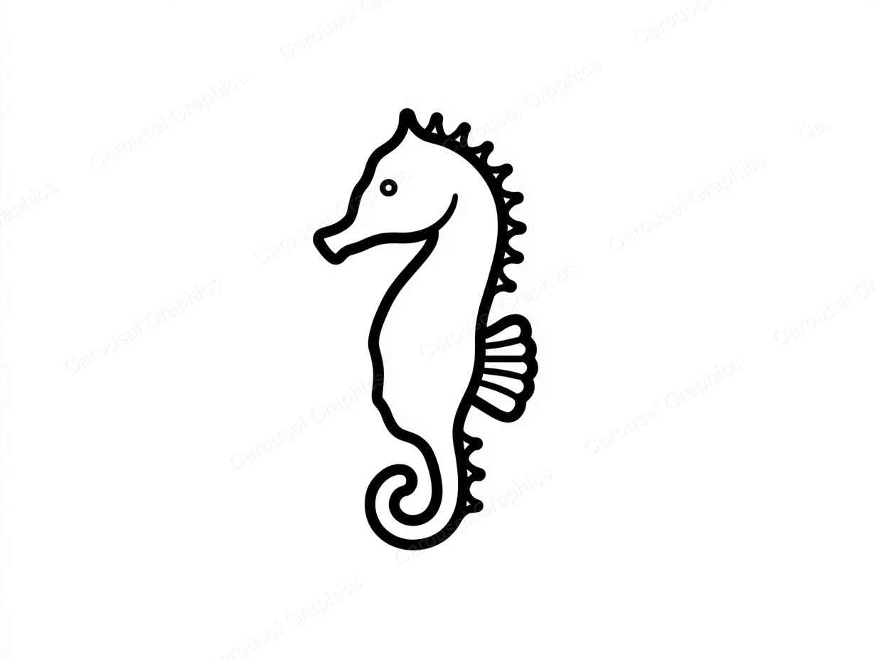 Seahorse Vector Graphic preview