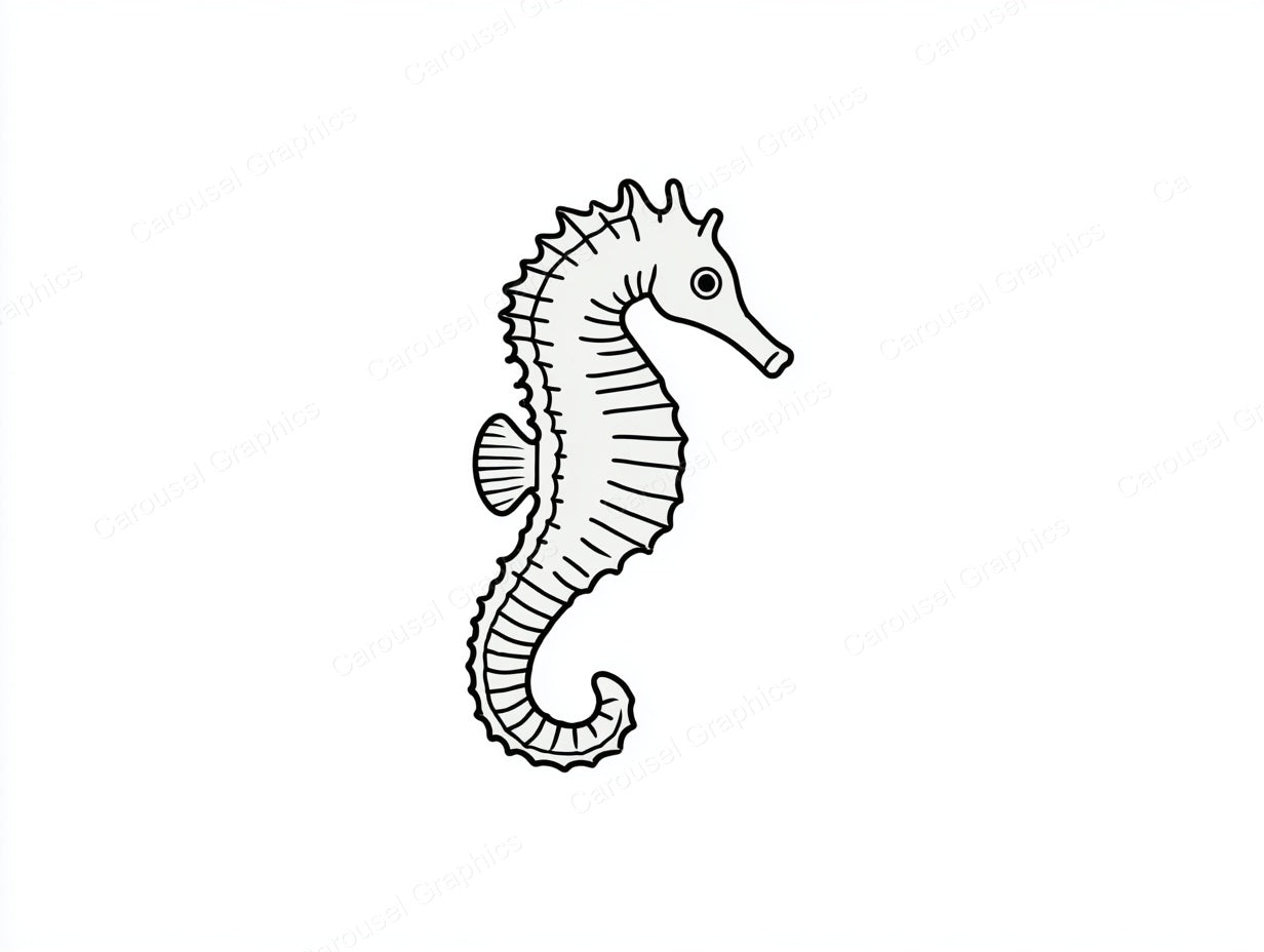 Seahorse Vector Graphic preview