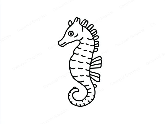 Seahorse Vector Graphic preview