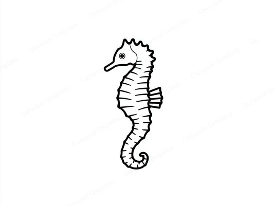 Seahorse Vector Graphic preview