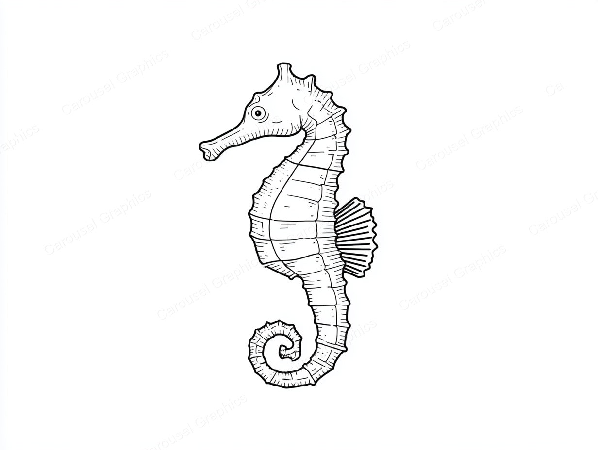 Seahorse Vector Graphic preview
