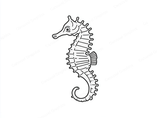 Seahorse Vector Graphic preview