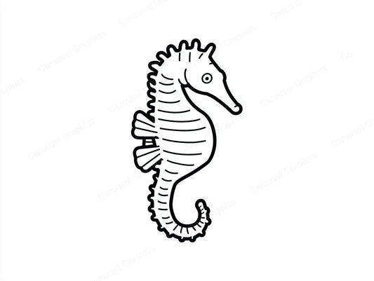 Seahorse Vector Graphic preview