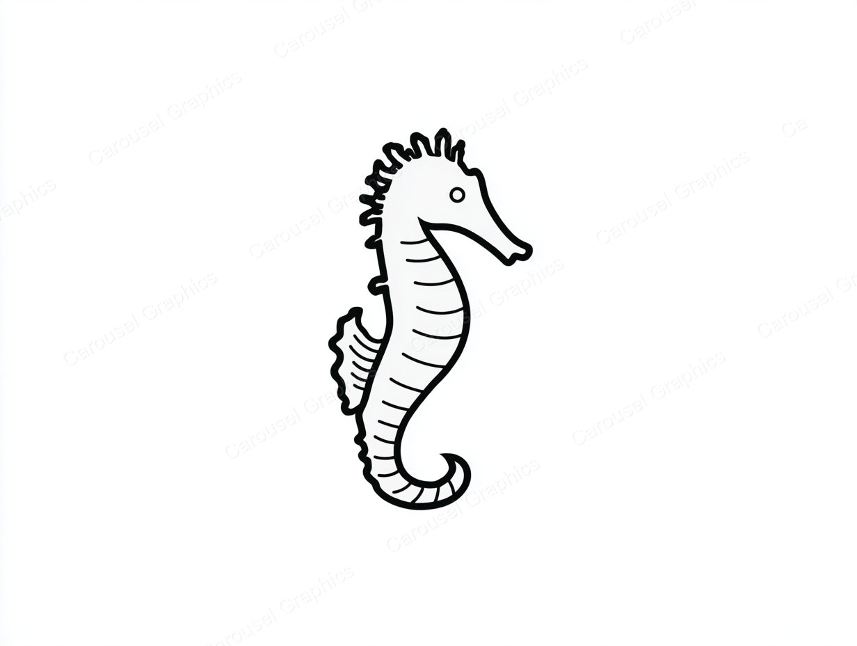 Seahorse Vector Graphic preview