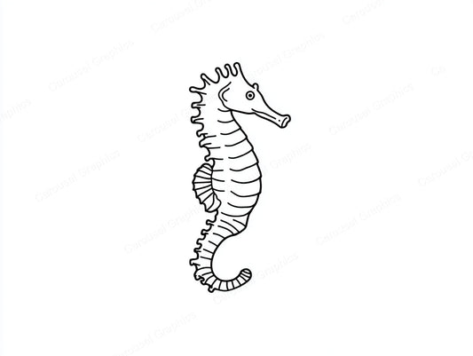 Seahorse Vector Graphic preview