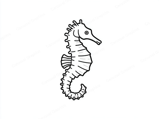 Seahorse Vector Graphic preview