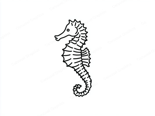 Seahorse Vector Graphic preview