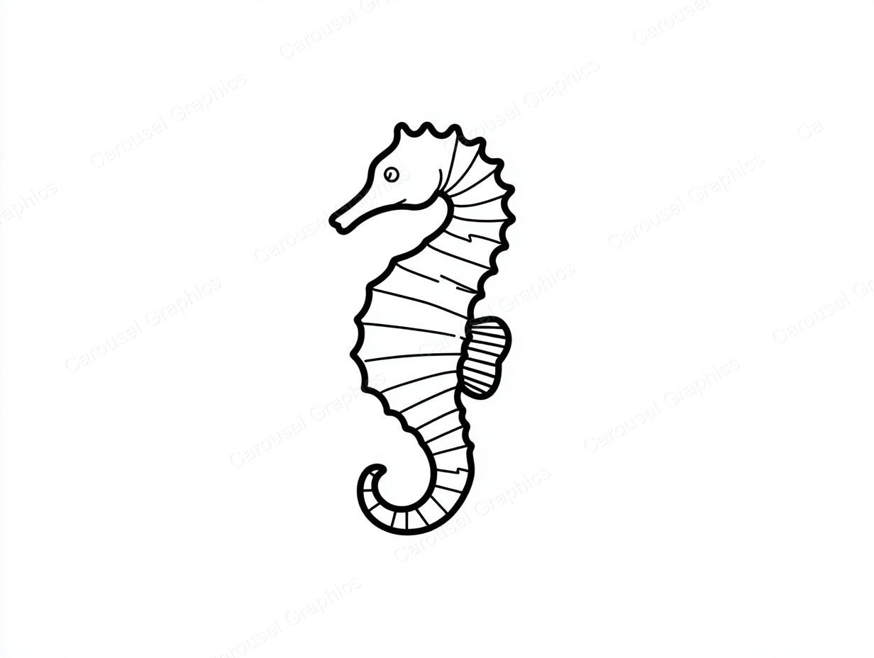 Seahorse Vector Graphic preview