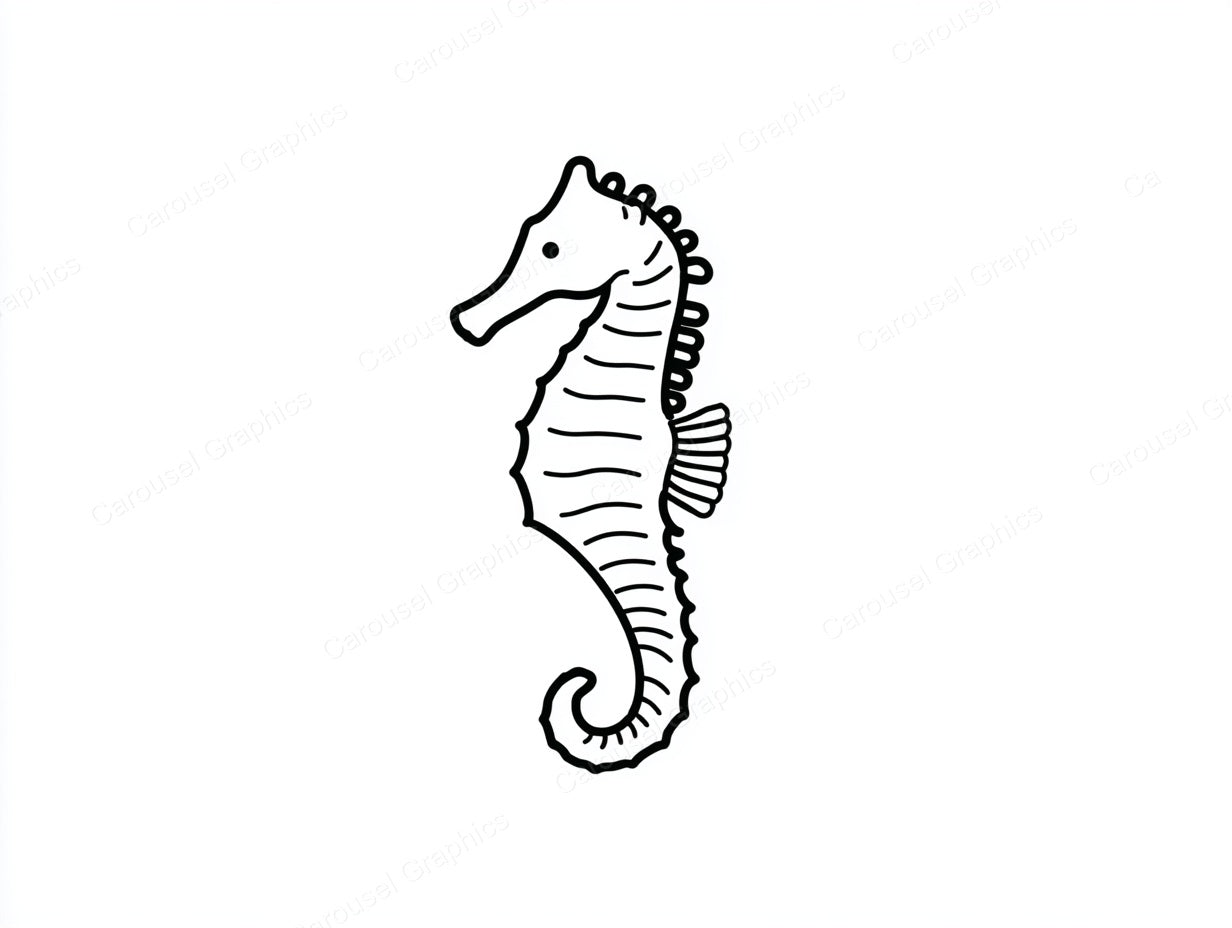 Seahorse Vector Graphic preview