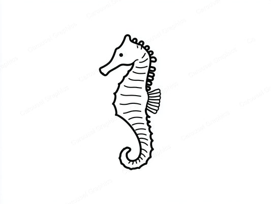 Seahorse Vector Graphic preview