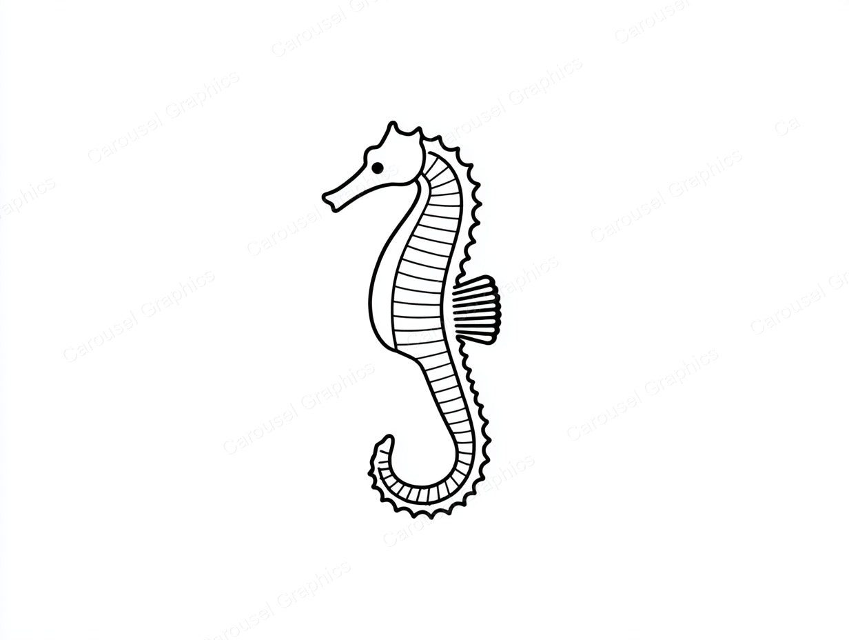 Seahorse Vector Graphic preview