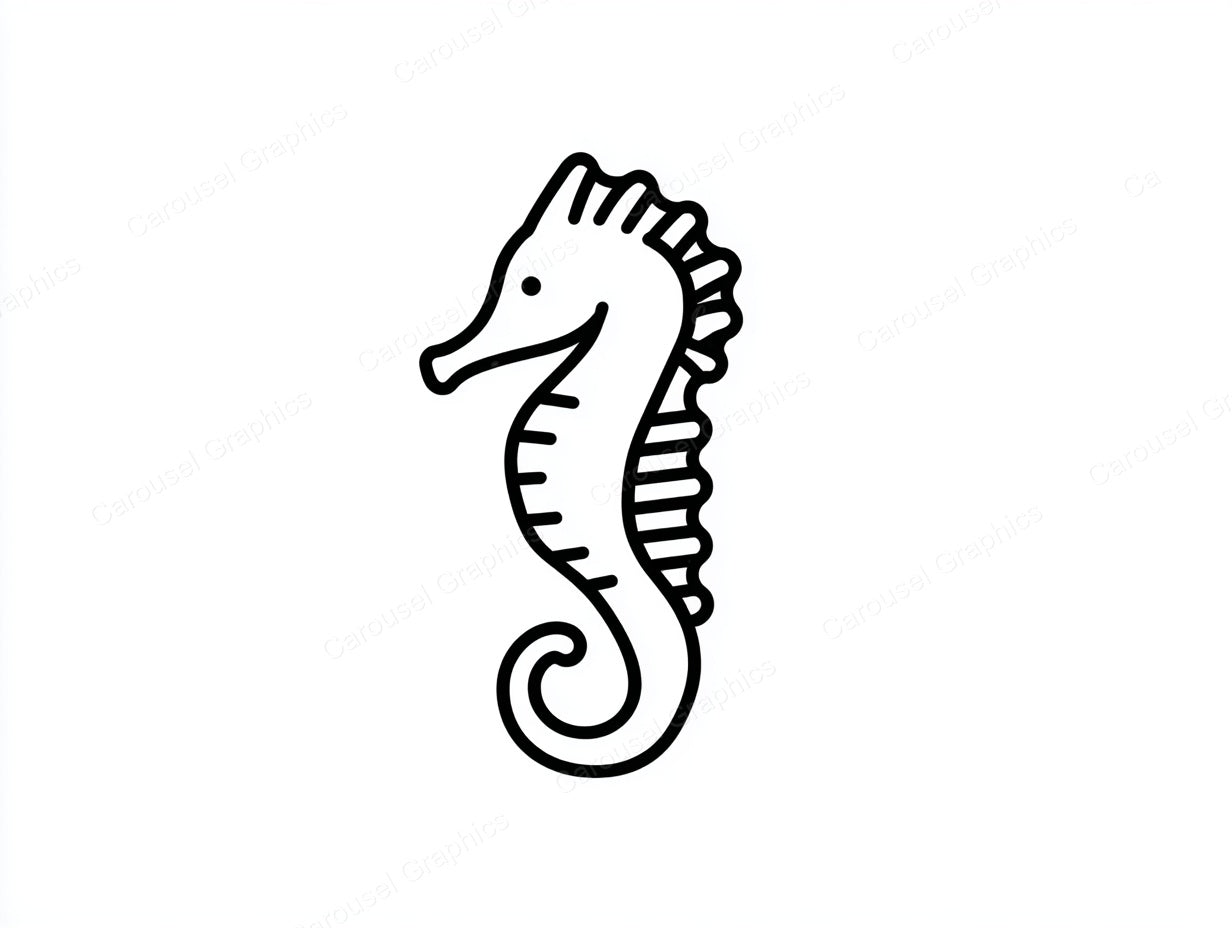 Seahorse Vector Graphic preview