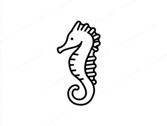 Seahorse Vector Graphic preview