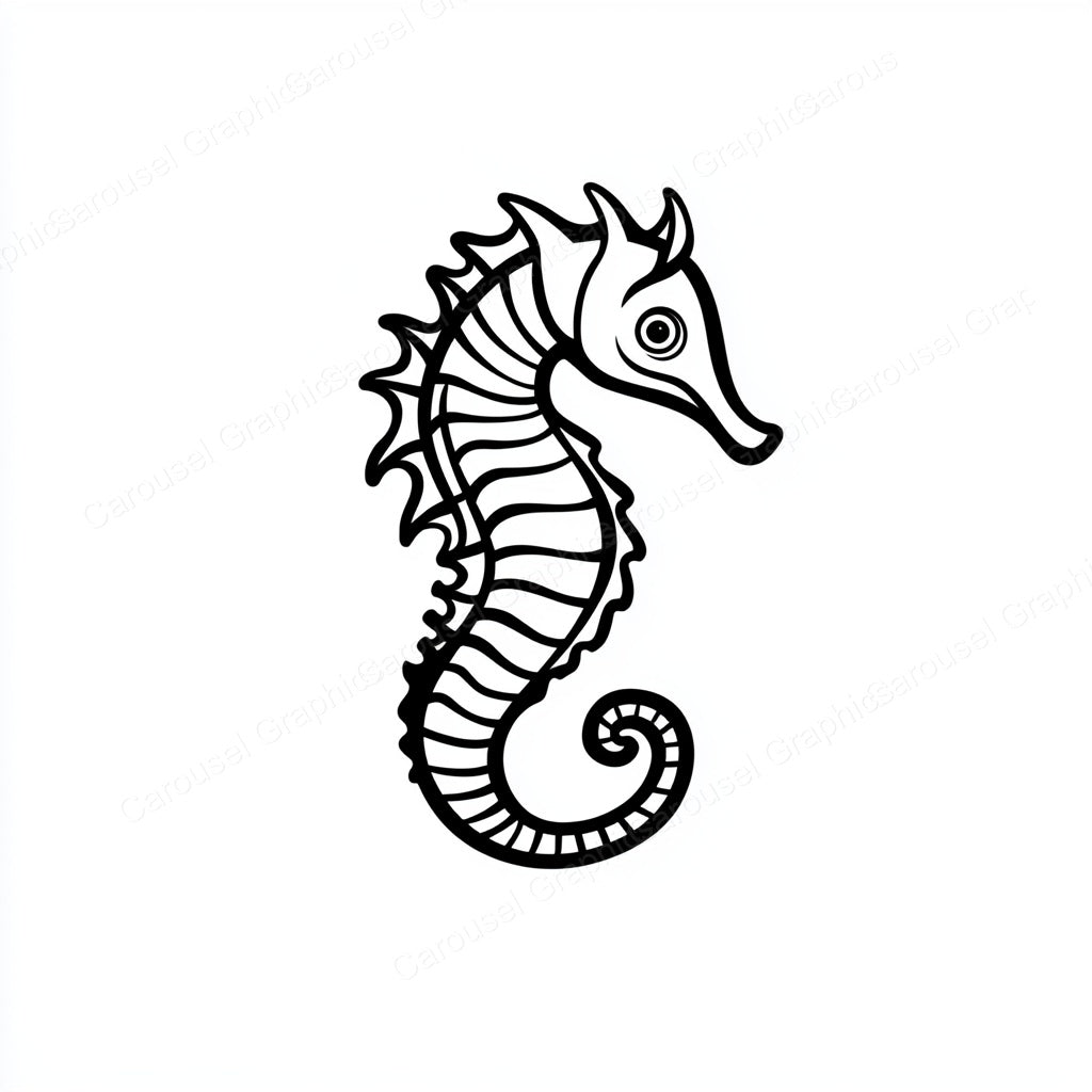 Seahorse Vector Graphic preview
