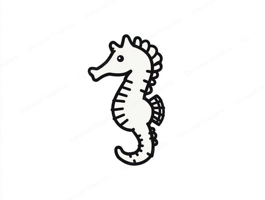 Seahorse Vector Graphic preview