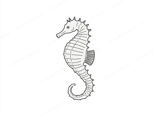 Seahorse Vector Graphic preview
