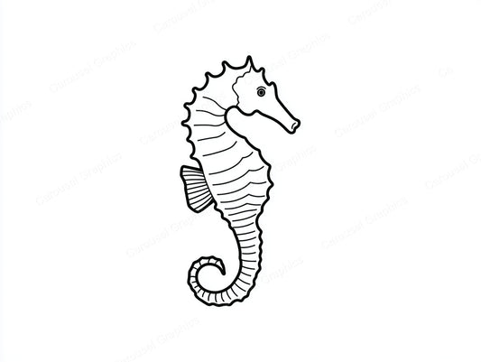 Seahorse Vector Graphic preview