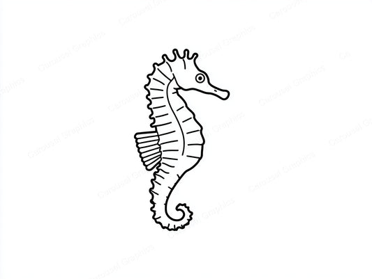 Seahorse Vector Graphic preview