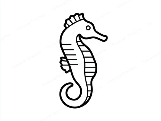 Seahorse Vector Graphic preview