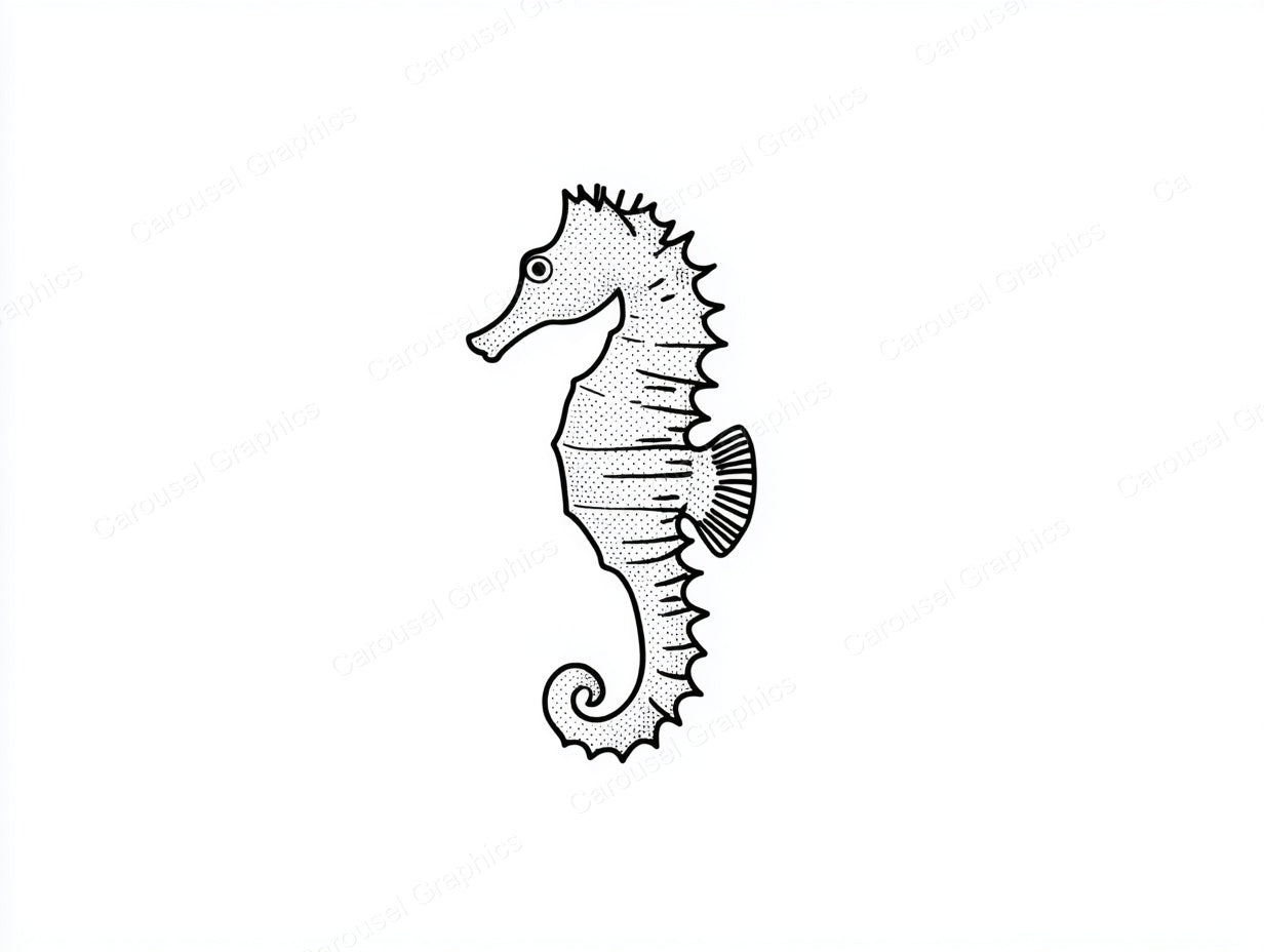 Seahorse Vector Graphic preview