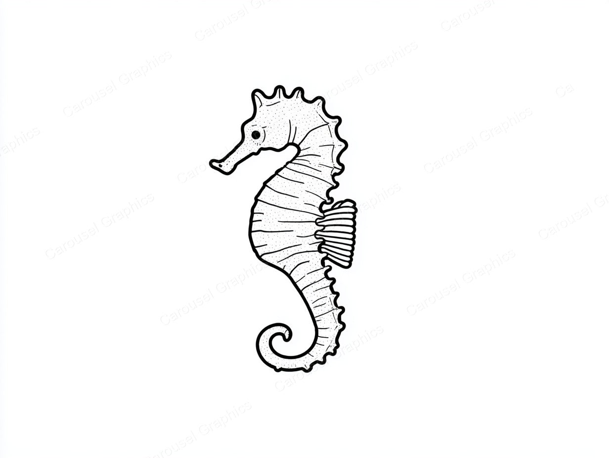 Seahorse Vector Graphic preview
