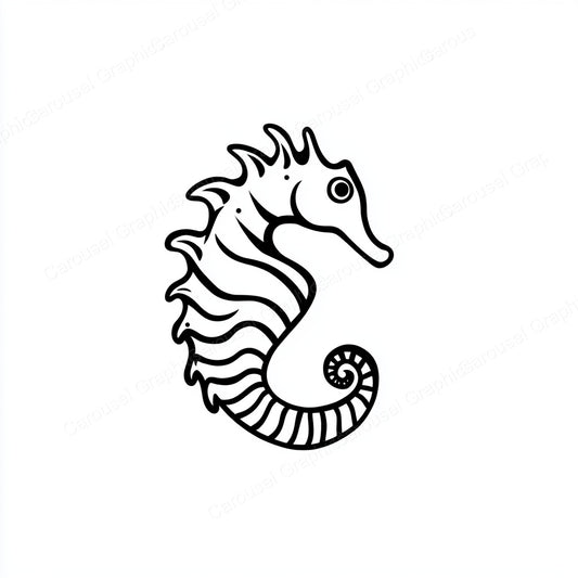 Seahorse Vector Graphic preview