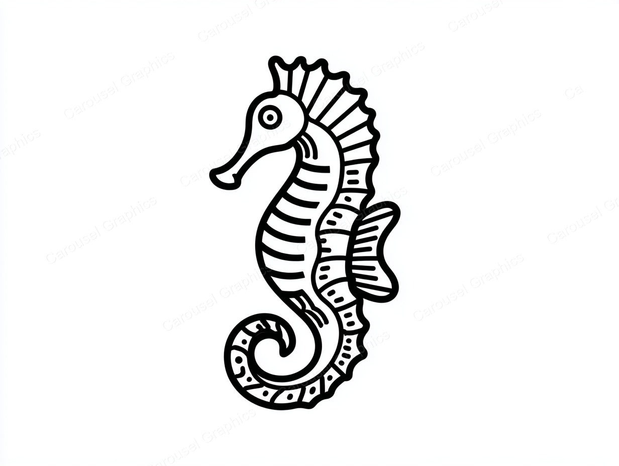 Seahorse Vector Graphic preview