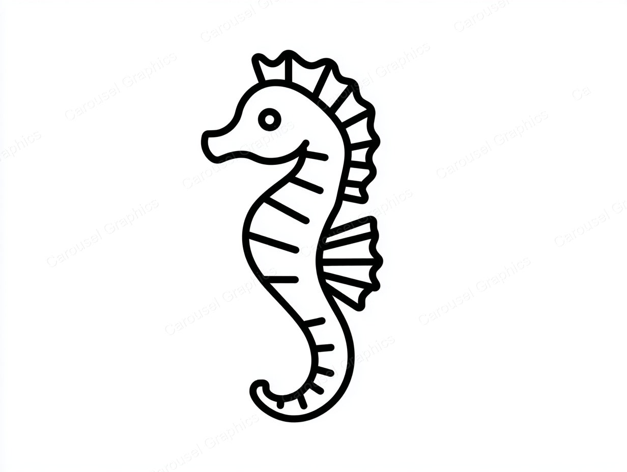 Seahorse Vector Graphic preview