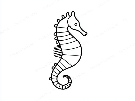 Seahorse Vector Graphic preview