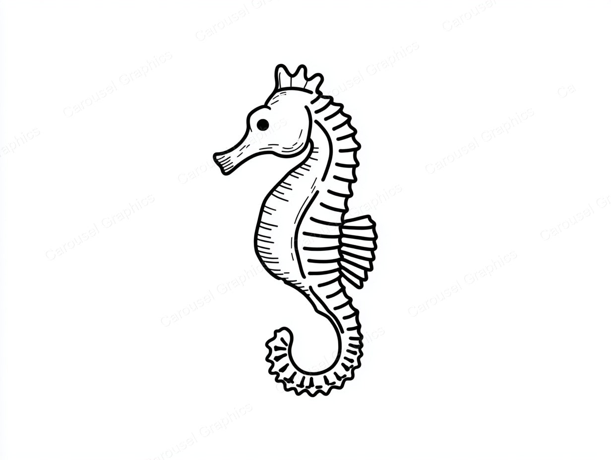 Seahorse Vector Graphic preview