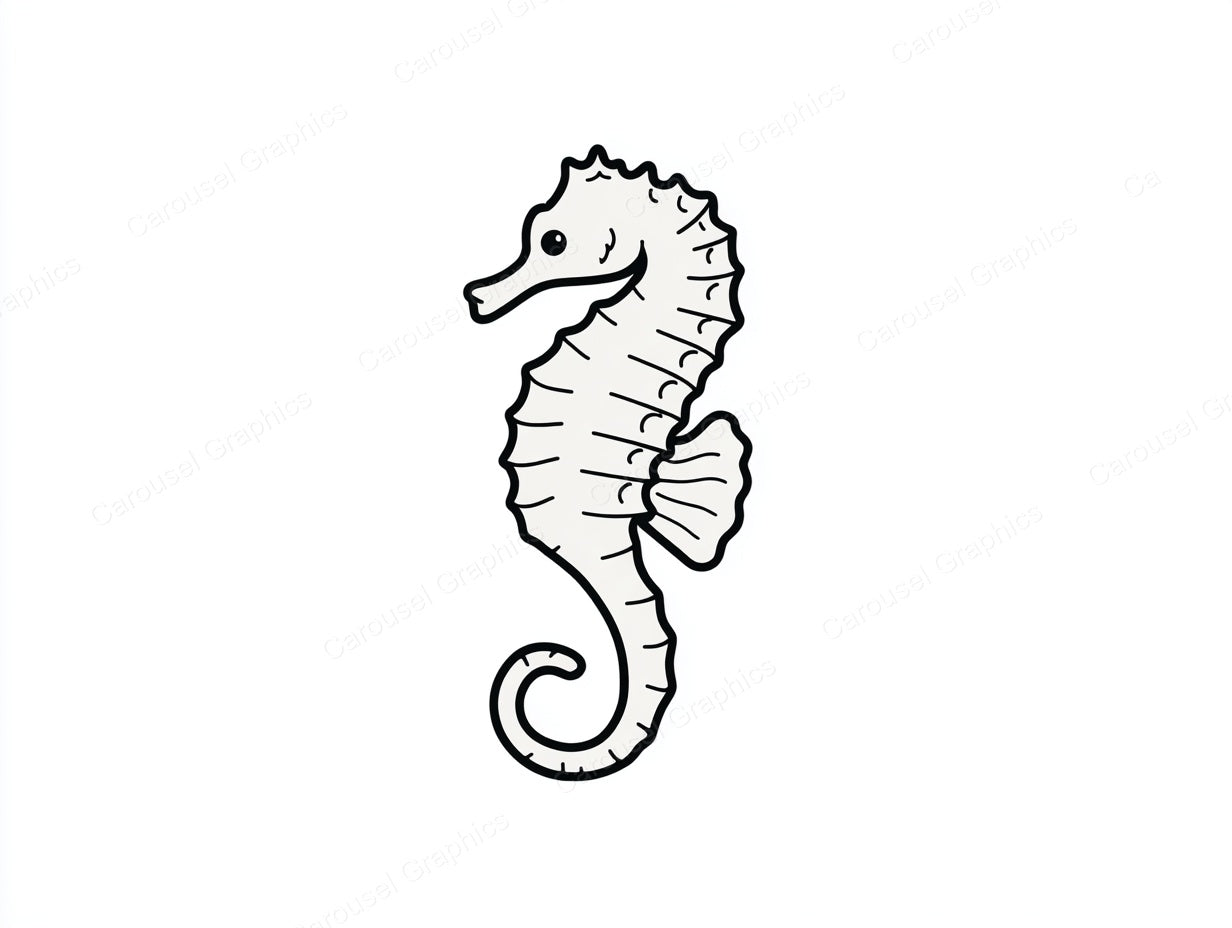 Seahorse Vector Graphic preview