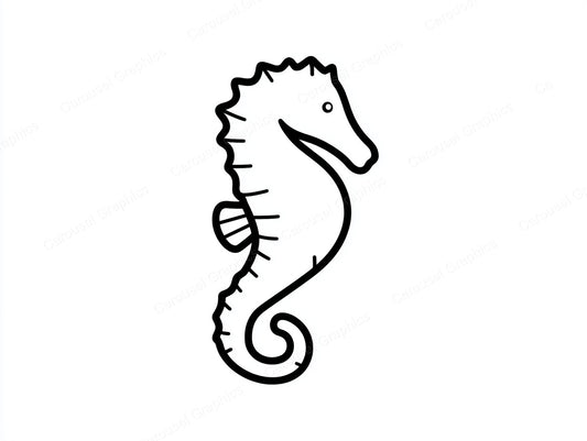 Seahorse Vector Graphic preview
