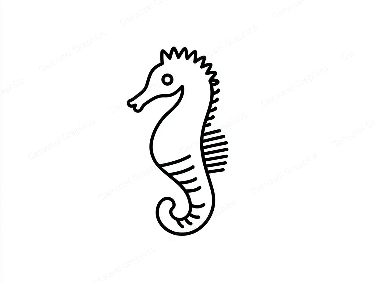 Seahorse Vector Graphic preview