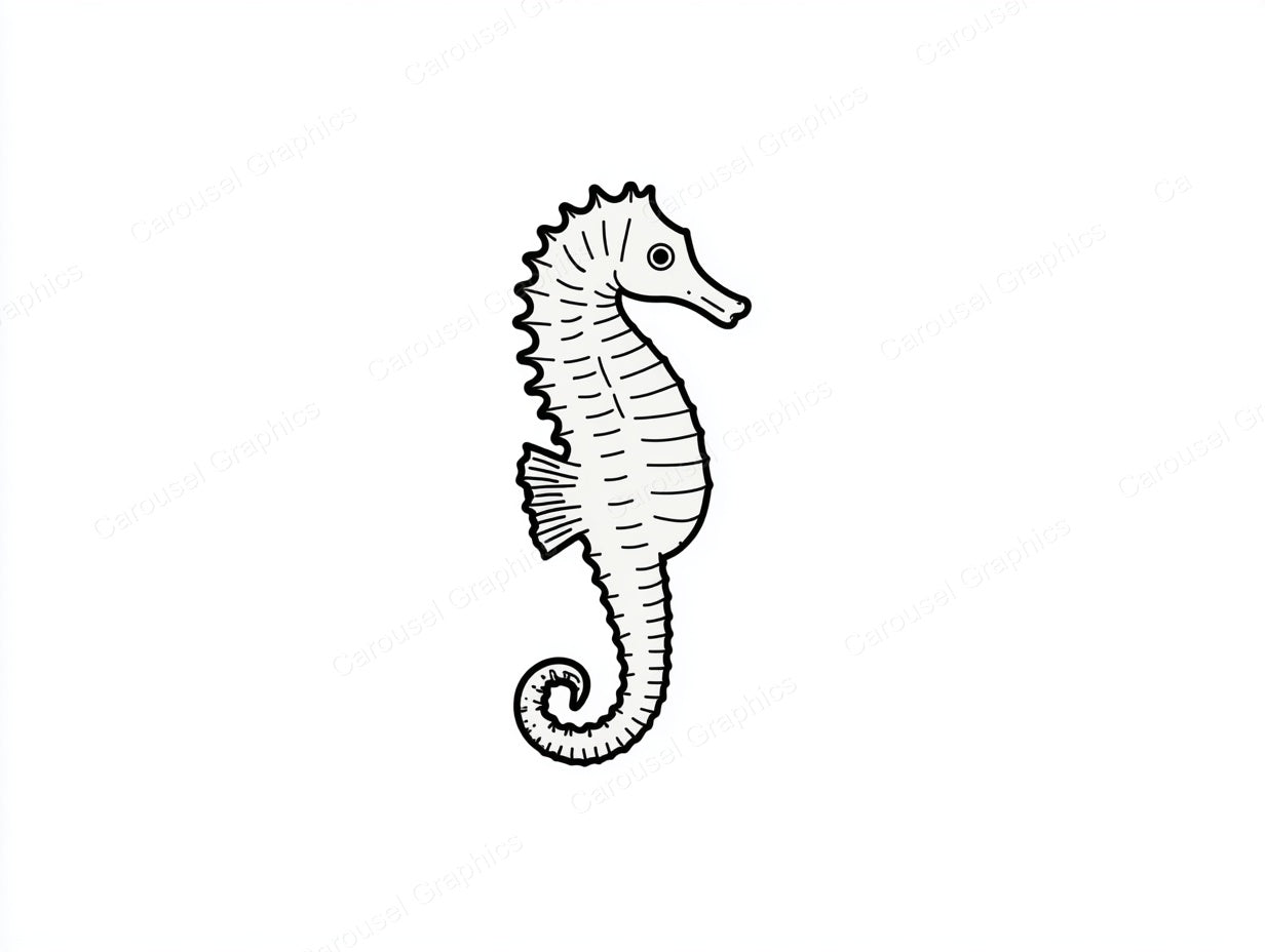 Seahorse Vector Graphic preview
