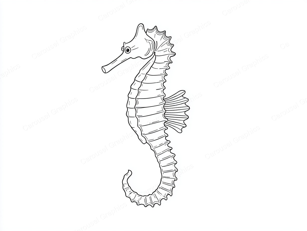 Seahorse Vector Graphic preview