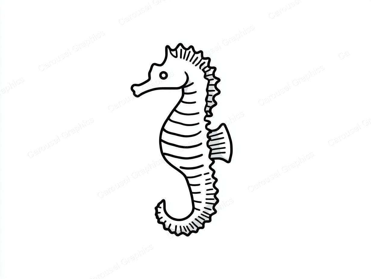 Seahorse Vector Graphic preview