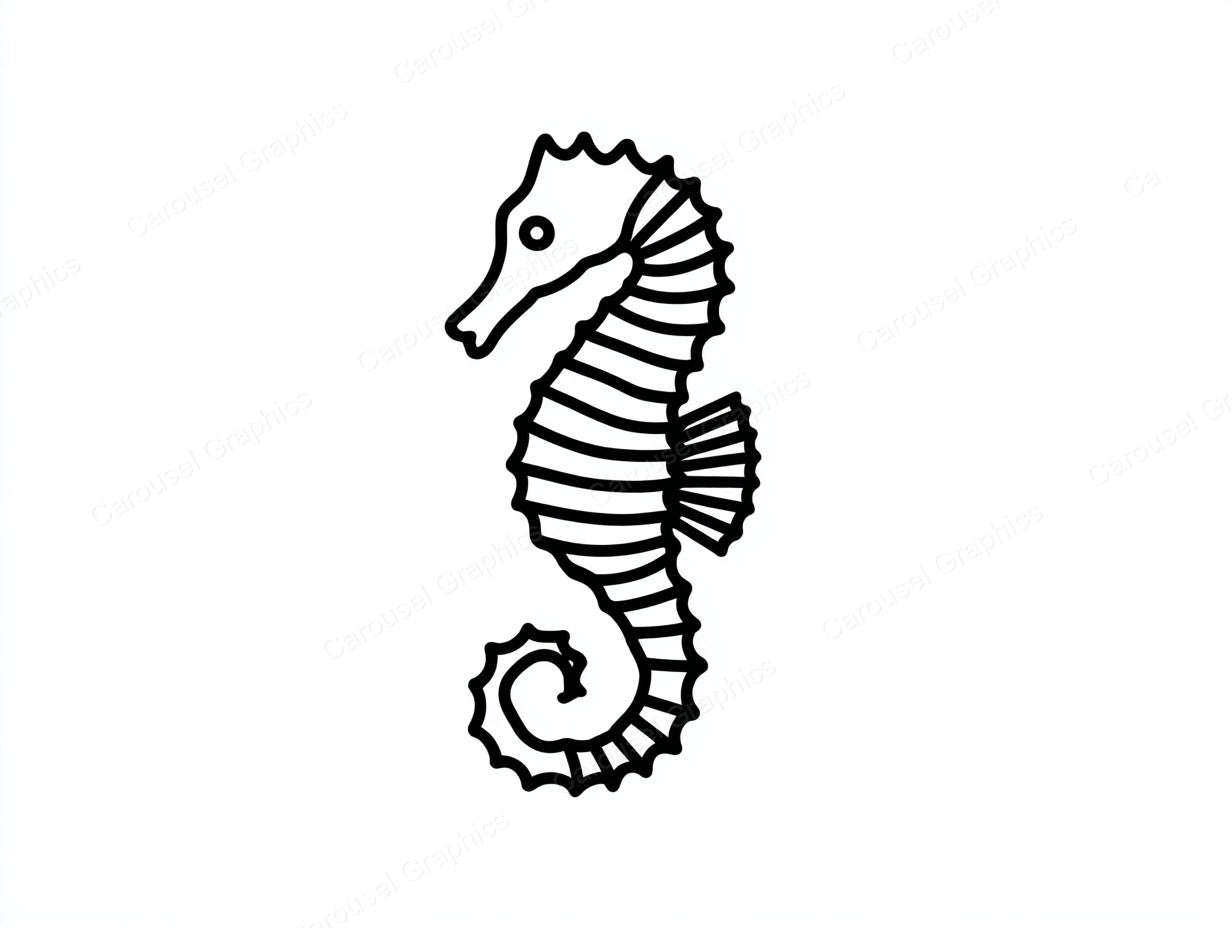 Seahorse Vector Graphic preview