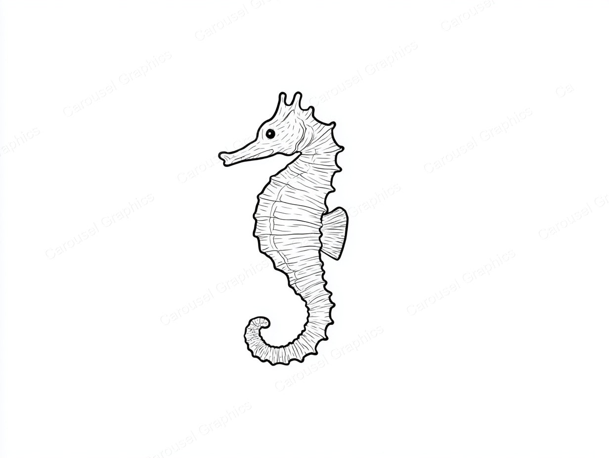 Seahorse Vector Graphic preview