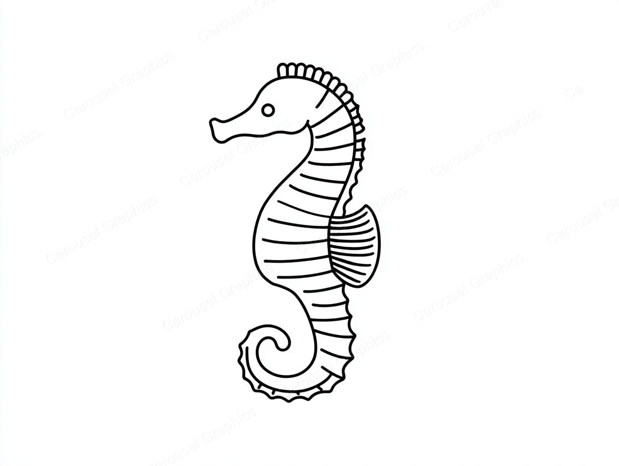 Seahorse Vector Graphic preview