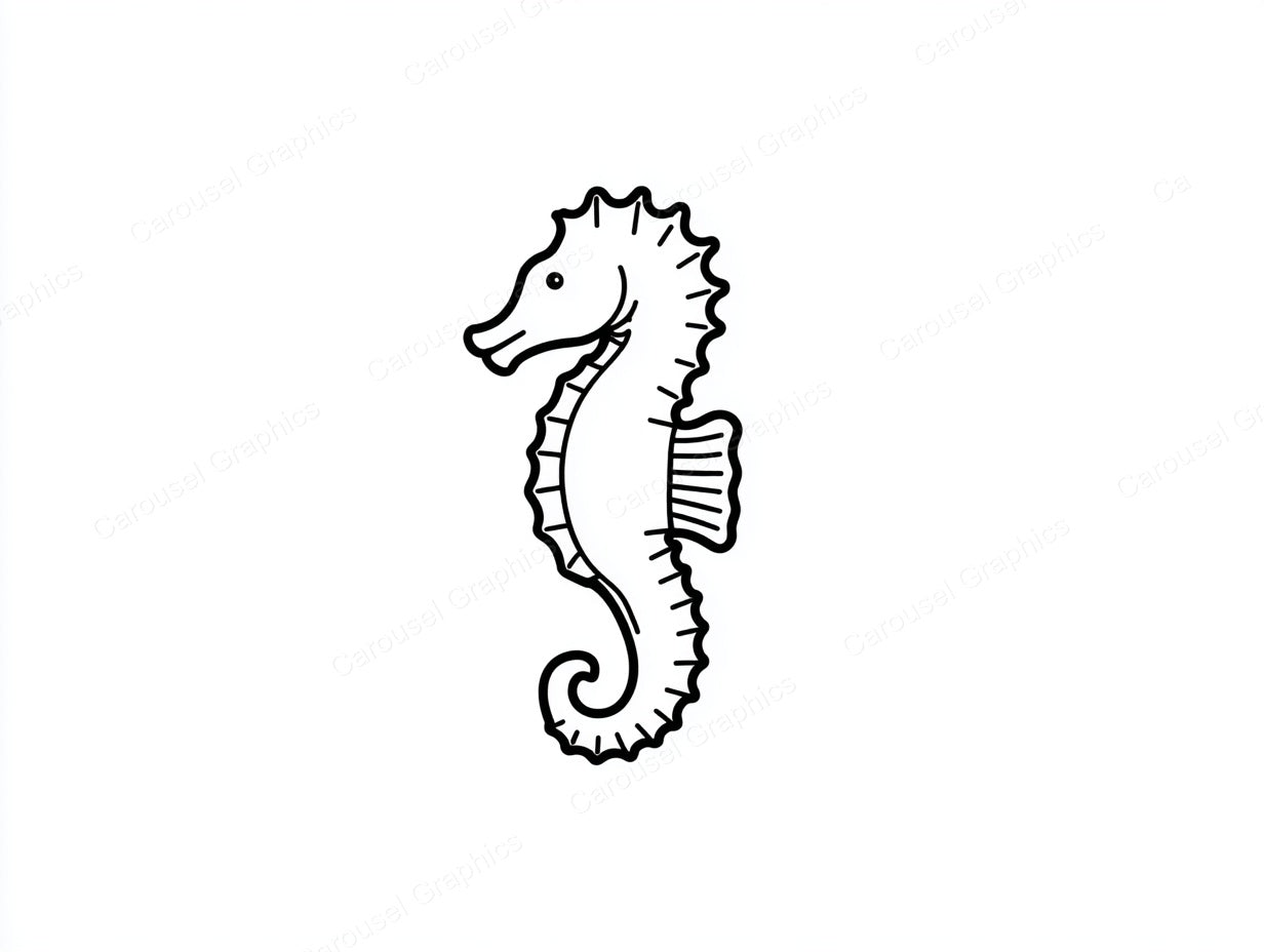Seahorse Vector Graphic preview