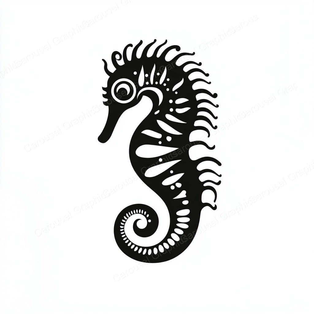 Seahorse Vector Graphic preview