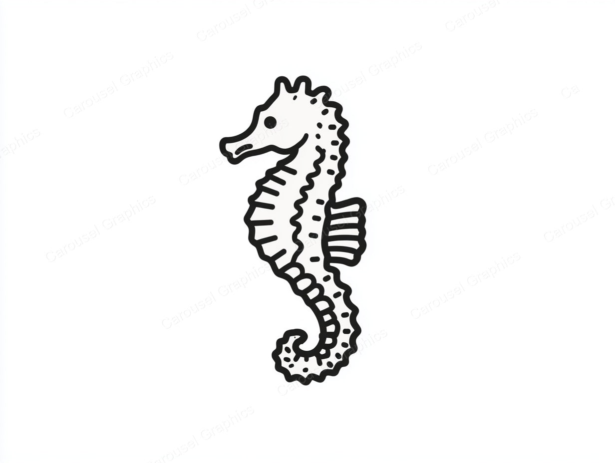 Seahorse Vector Graphic preview