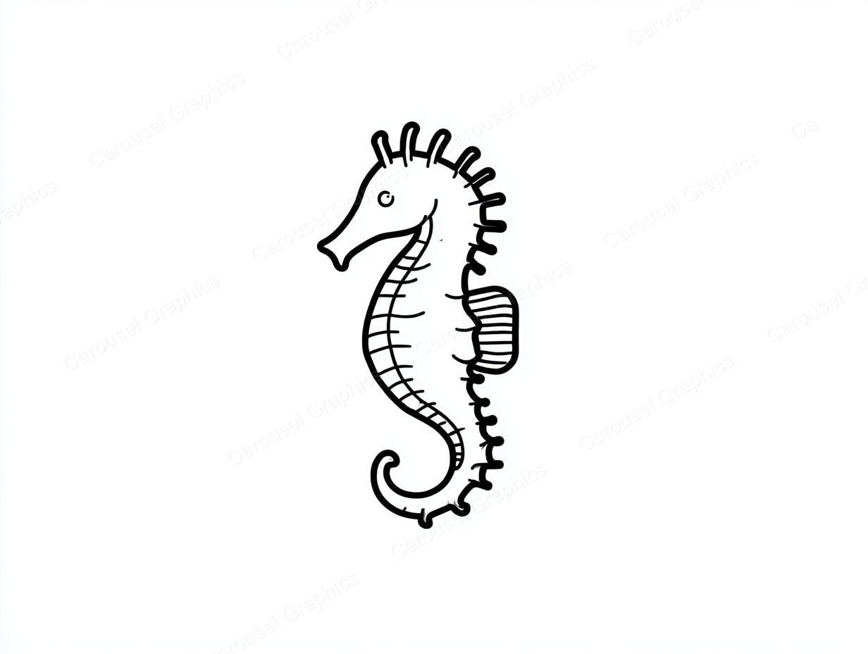 Seahorse Vector Graphic preview