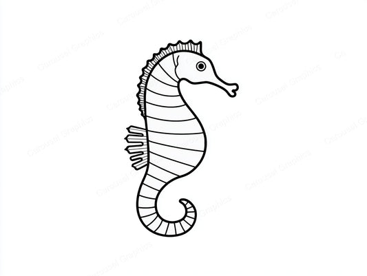 Seahorse Vector Graphic preview