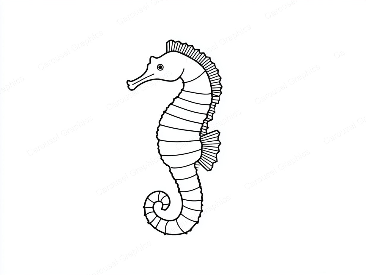 Seahorse Vector Graphic preview