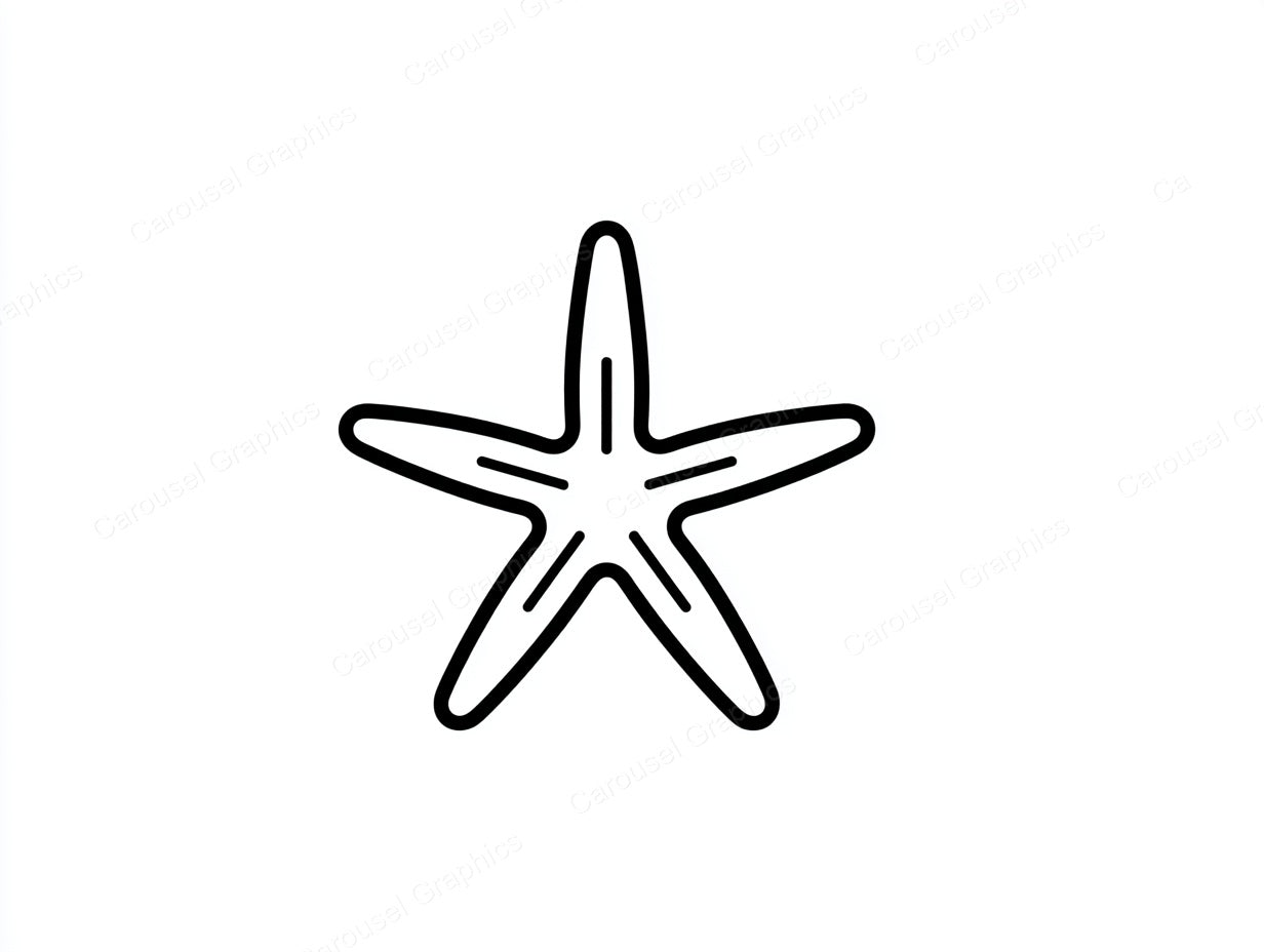 Starfish Vector Graphic preview